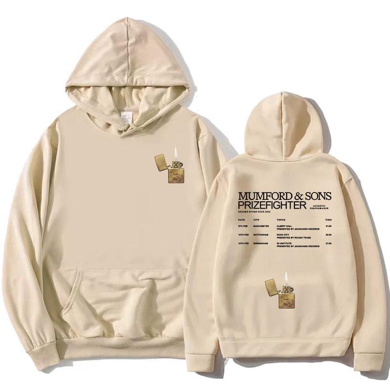 Mumford & Sons Prizefighter Hoodies Winter Long Sleeve Female Sweatshirts Hooded Heavy Mental Fashion Pullovers Women Tops XS