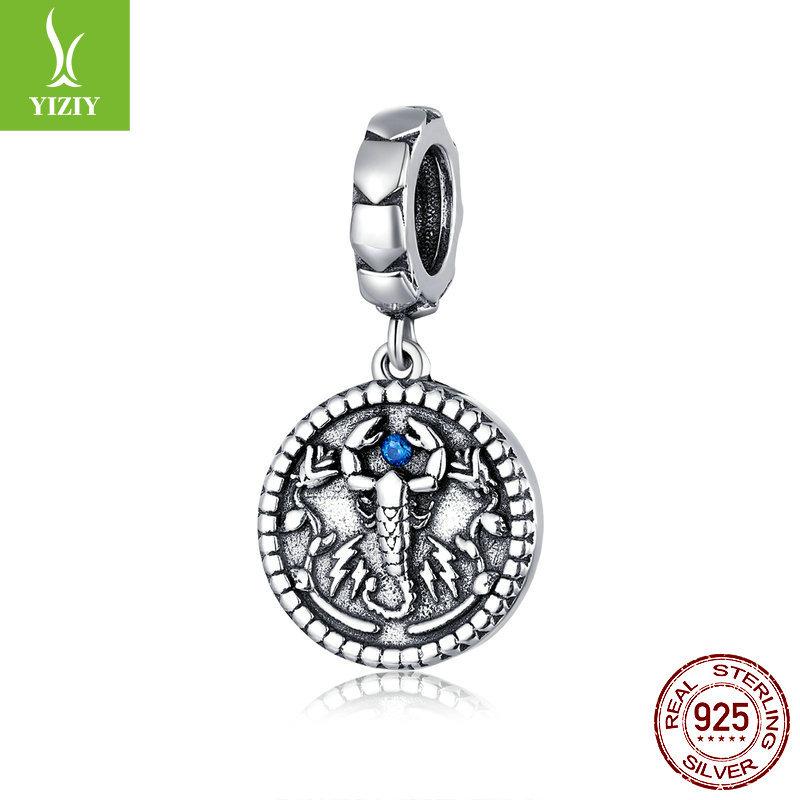 Mysterious Scorpion Pendant Necklace Pendant, Smart Personality S925 Silver Beaded Accessories Scc1503