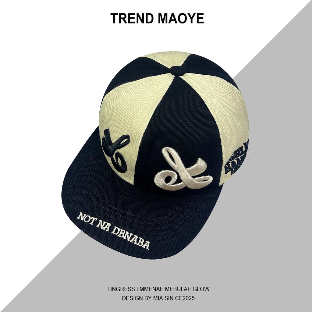 Retro Street Style Baseball Cap With Wide Brim For Casual Wear чёрный