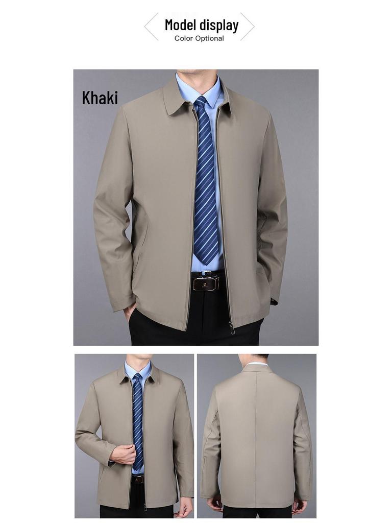 Herren Fleecegefütterte Executive Jacke - Frühling & Herbst Oberbekleidung