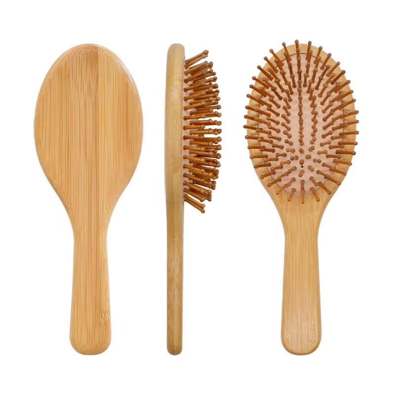 Wooden Hairbrush Scalp Detangling Air Cushion Massage Hair Brush