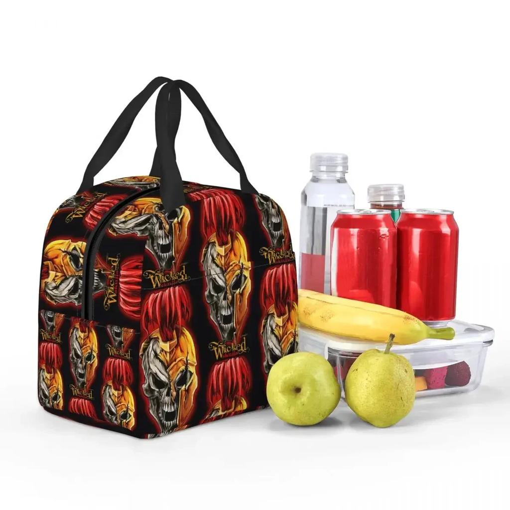 Sparta Warrior Spartan Skull Insulated Lunch Bag for Kids School Cooler Thermal Food Box Tote Leakproof Lunch Boxes Container
