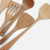 Beech Wooden Spatula Soup Spoon Utensils for Kitchen High Temperature Resistant Anti Slip Turners Home Kitchen Accessories Set