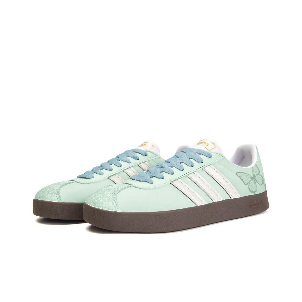 Adidas Neo VL Court 2.0 Slip Resistant Abrasion Resistant Low top Skateboard Shoes Unisex Green White Blue ID6015(Team354-)