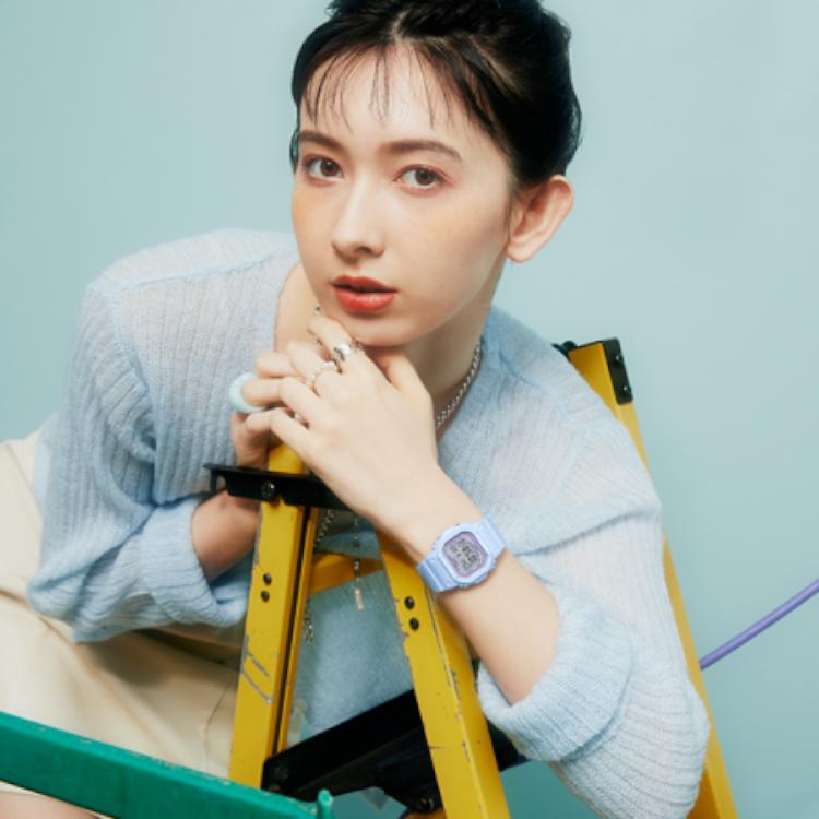Casio Baby-G Series Small Square Sports Waterproof Quartz Watch Unisex Watches Macaron Blue BGD-565SC-2PR