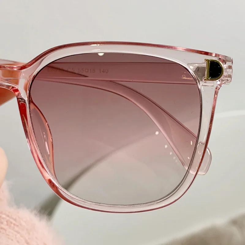 New Fashion Summer Vintage Oversized Square Frame Sunglasses for Women Retro Punk Rectangle Sun Glasses Eyewear Shades