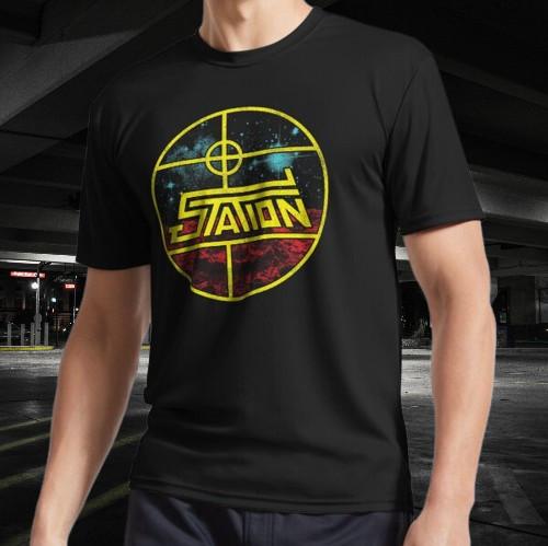 Station Active Logo T-Shirt Funny Size Mode American T-shirt S разноцветный