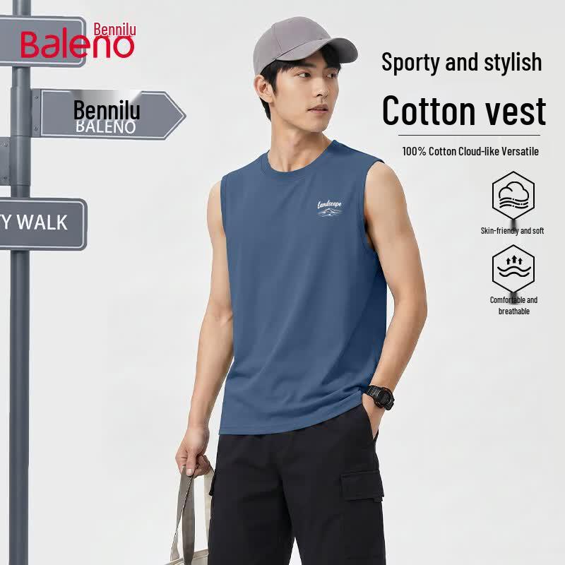

Baleno Men s Pure Cotton Tank Top 5XL