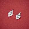 S925 Sterling Silver Retro Flame Pendant Buddhist Beads Bracelet - Small Charm DIY Beaded Silver Accessories