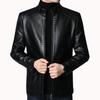 Hommes veste de costume en cuir hommes coupe ajustée Blazer manteau hommes mode veste en cuir Streetwear jolie pochette vestes vêtements d'extérieur pour hommes