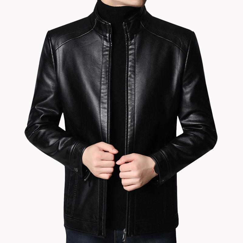 Hommes veste de costume en cuir hommes coupe ajustée Blazer manteau hommes mode veste en cuir Streetwear jolie pochette vestes vêtements d'extérieur pour hommes