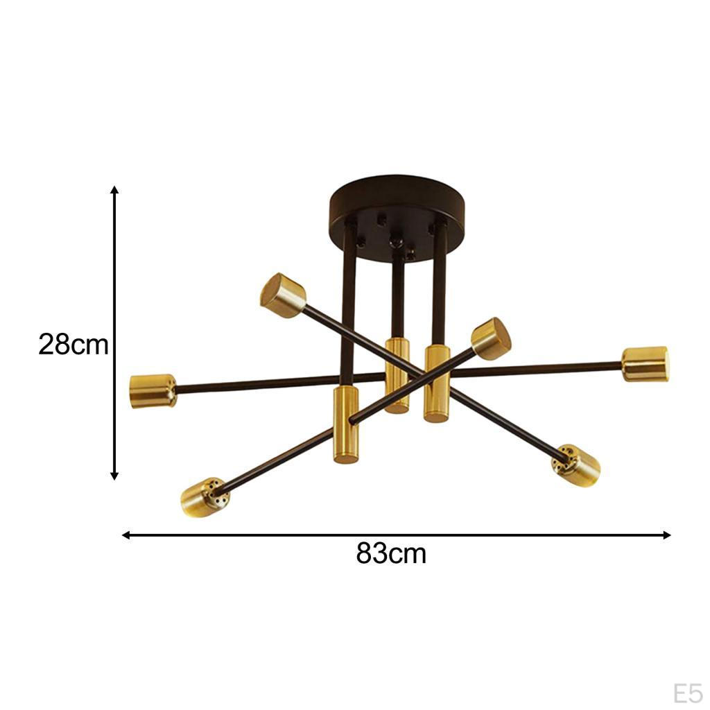 Modern Sputnik Chandelier Ceiling Light for Living Room Dining Hallway
