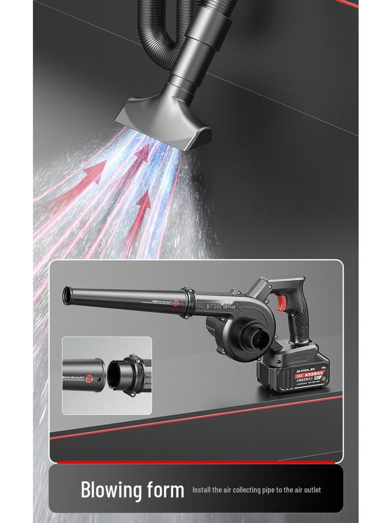 Cordless Electric Hair Dryer & Blower Vacuum with Lithium Battery