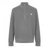 Mens Waffle Knit Quarter Zip Jumper