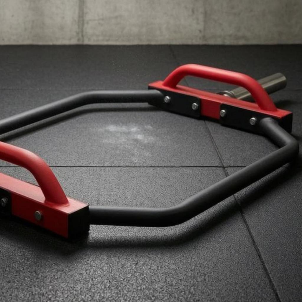 Combo Grip Hexagonal Bar Chrome Sleeves Deadlift Unobstructed