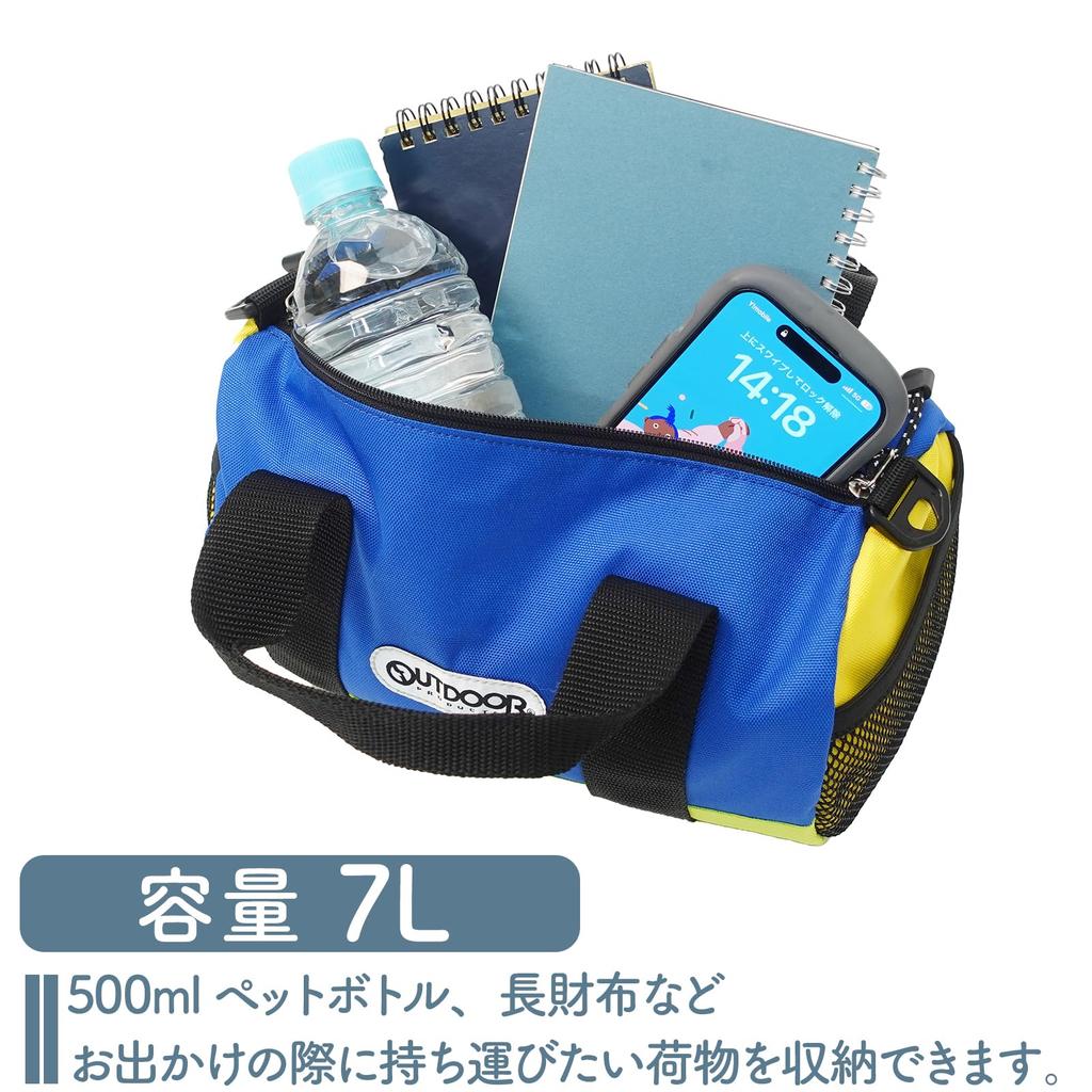 Mini Boston with Shoulder with Casual [Outdoor Products] Bag, 2-Way, Strap, Compact, Pocket, Plain, Basic,