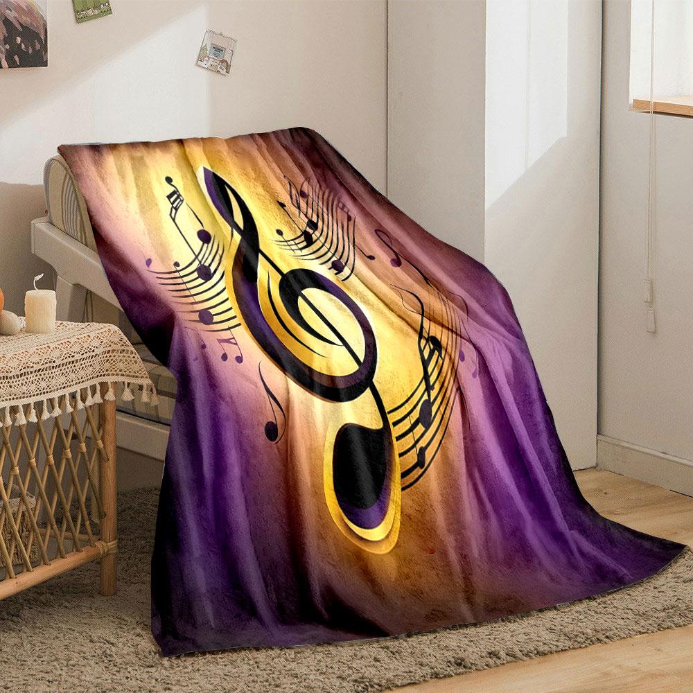 Musical Treble Clef Design Print Blanket Soft and Cozy Perfect for the Living Room Bed Sofa or a Nap,gift