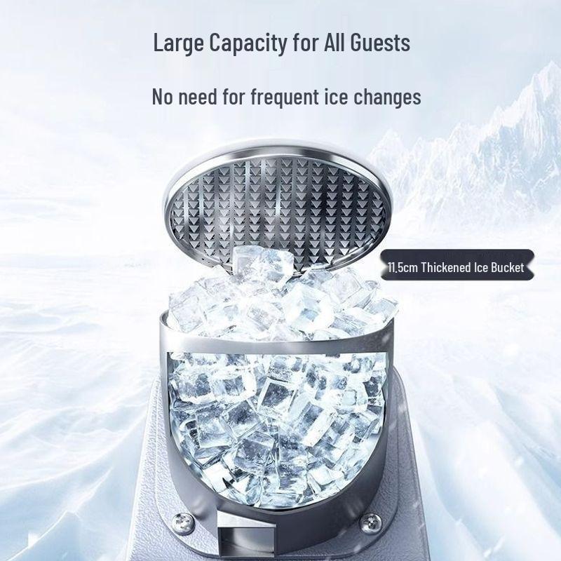 Compact Ice Crusher for Shaved Ice and Smoothies – Ideal for Street Vendors, Home Use, Milk Tea Shops, and Snow Ice Treats
