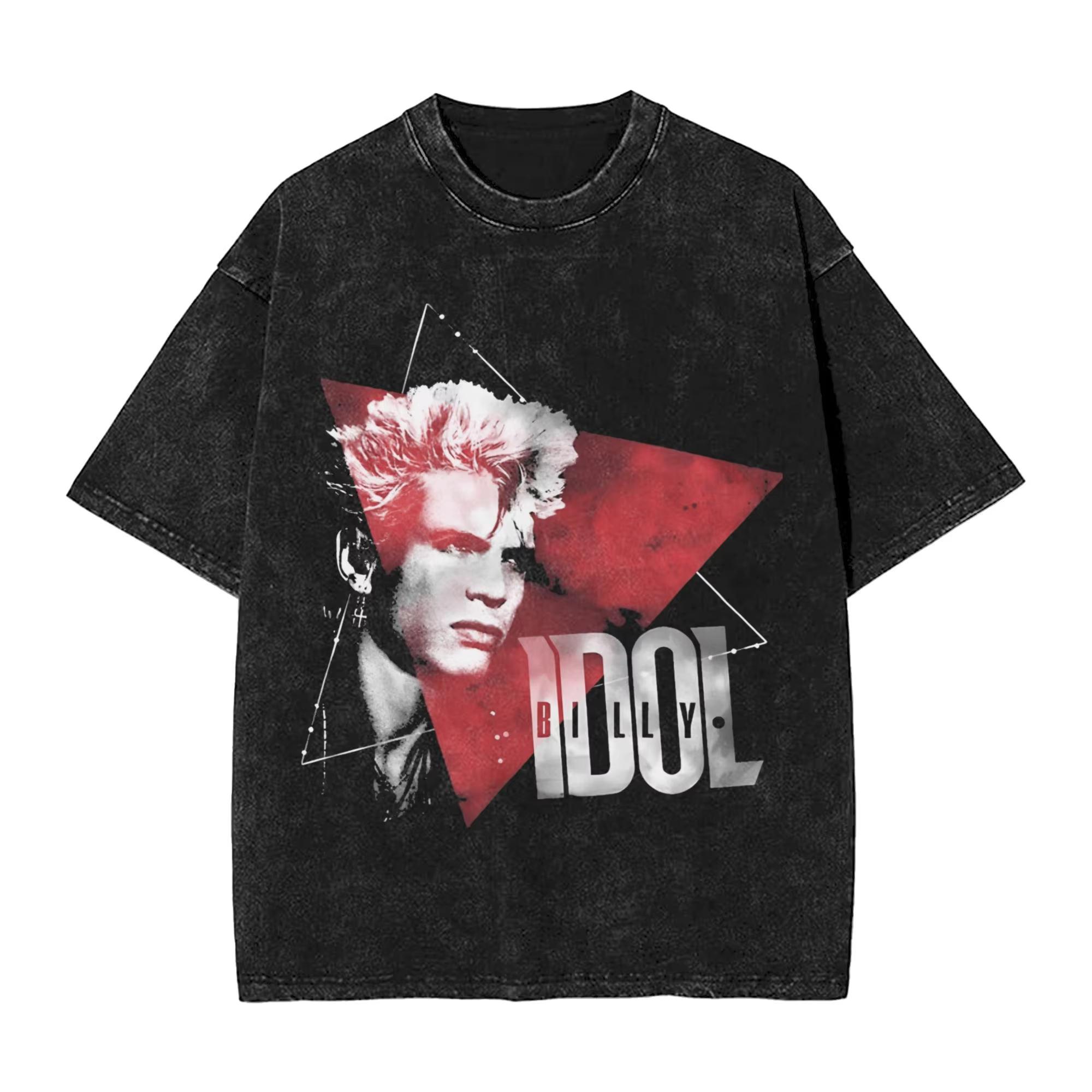 

Billy Idol T Shirt Beach Superstar Y2K Retro T-Shirts Cotton Harajuku Tee Shirt for Man Short Sleeve Design Tops S