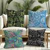 Painted Design PPaisleyS Cushion Cover Reversible Plush Pillow Cover Soft Fluffy  Home Decor for Sofa Bedroom