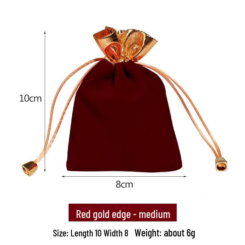Velvet Drawstring Jewelry Bag: New Year's Lucky Charm Pouch