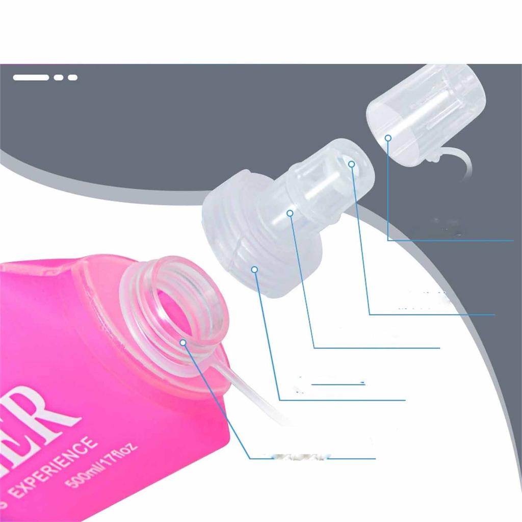 Farbverlauf Sport Weiche Wasserflasche – Faltbarer Tragbarer Trinkbeutel für , Laufen & Outdoor-Aktivitäten