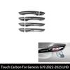 Pour Genesis G70 -2025 Tuning Voiture Fibre de Carbone Console Centrale Levier de Vitesse Boutons de Fenêtre Couvercle d'Aérateur Central Accessoires LHD