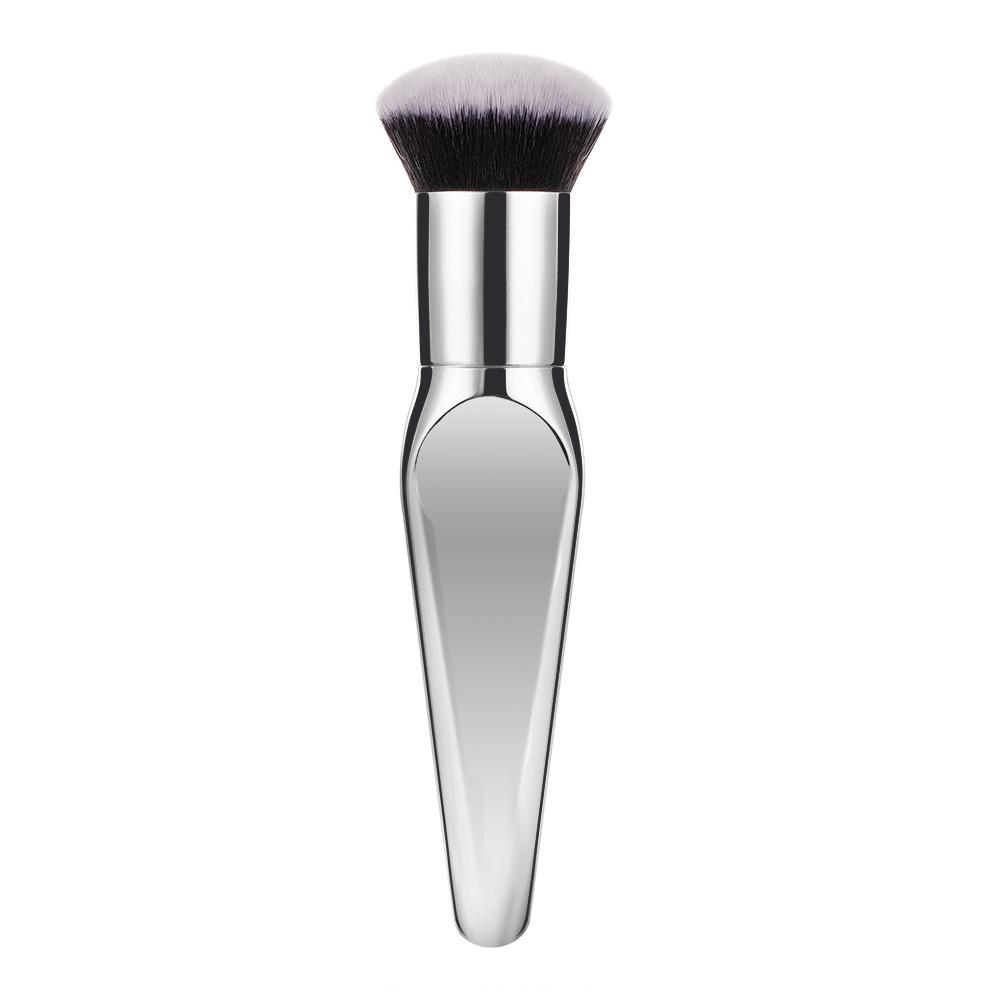Large Foundation Brush Loose Powder Brush Chubby Dun BB Brush Multifunctional Makeup Brush Beauty Tool серебряный