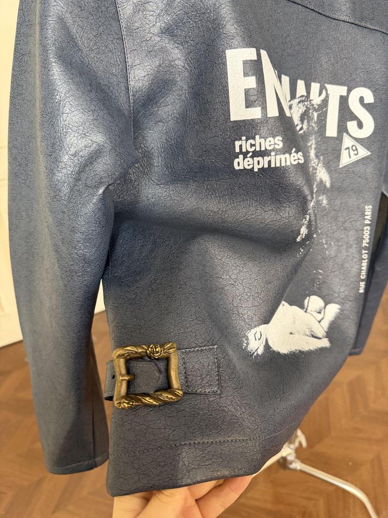 2025 Autumn/Winter Unisex E@RD Melancholy Rich Bull Cracked Jacket Coat