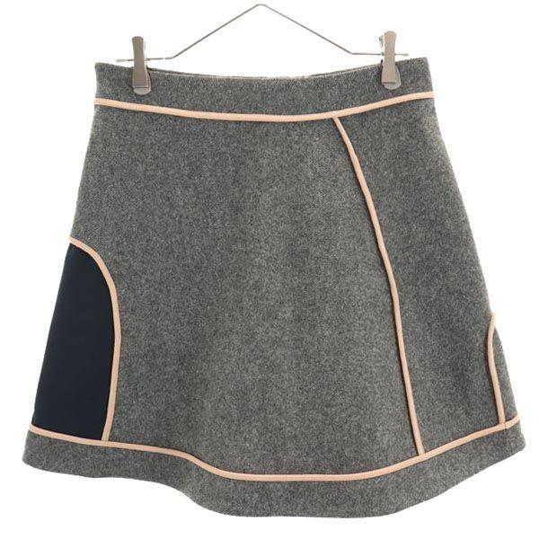 MARNI Made in Italy Wool Blend Mini skirt 40 gray Women Used