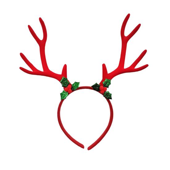 Christmas Antler Headband Festive Reindeer Horn Decor Hair Accessory Xmas Hairpin Festival Celebration Hair Hoop