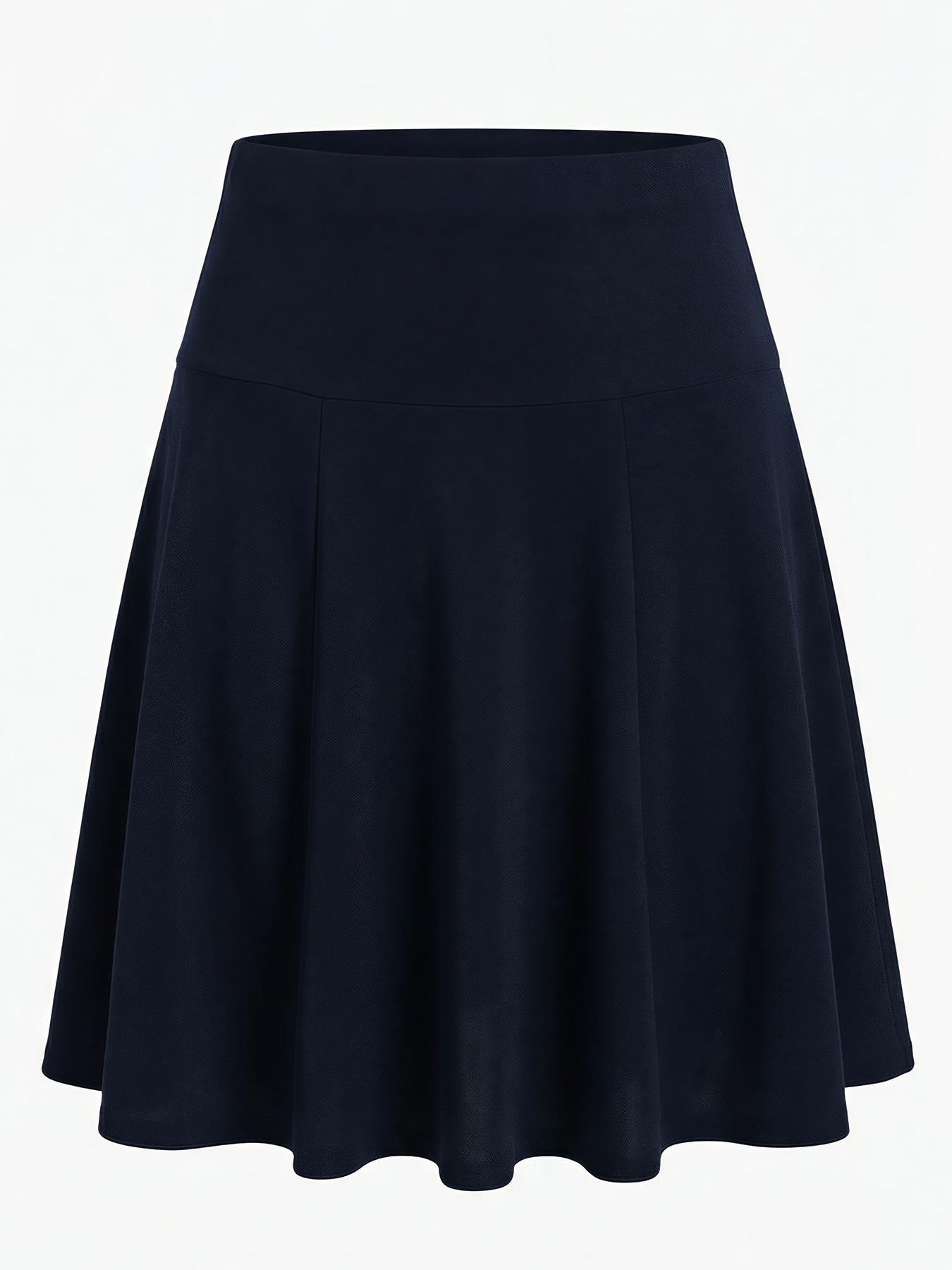 

Women s High-Waisted A-Line Slimming Short Skirt - Fashionable, Comfortable, and Casual. M темно-синього кольору