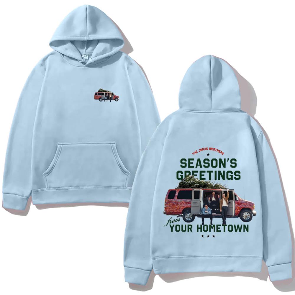 Season's Greetings Jonas Hoodie Jonas Band Same As Official Website Hoodie 2025 Comfortable Gothic Clothes Long Sleeve Tops