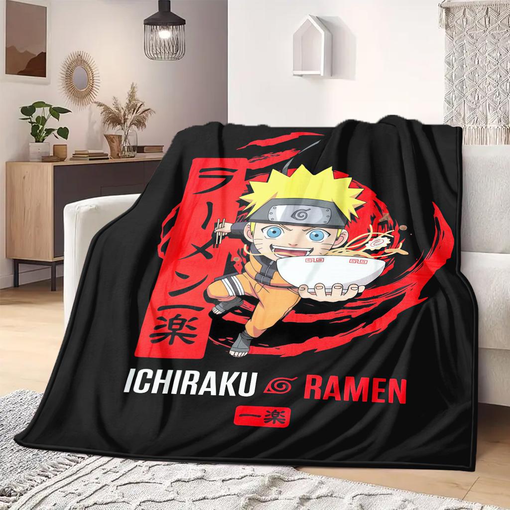 Naruto Anime Print Blanket Warm  Comfortable Flannel Blanket Suitable for Bedrooms, Sofas, Beds, Chairs, Picnics, Travel