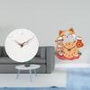 Silent Decorative Cat Wall Clock for Home Kitchen Office Study Room Kids Bedroom Easy to Read Non