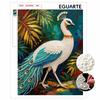 Elegant Peacock Pearl Kit 5D DIY Round Rhinestone Art for Adults Relaxing Handmade Wall Decor National Day Gift Frameless