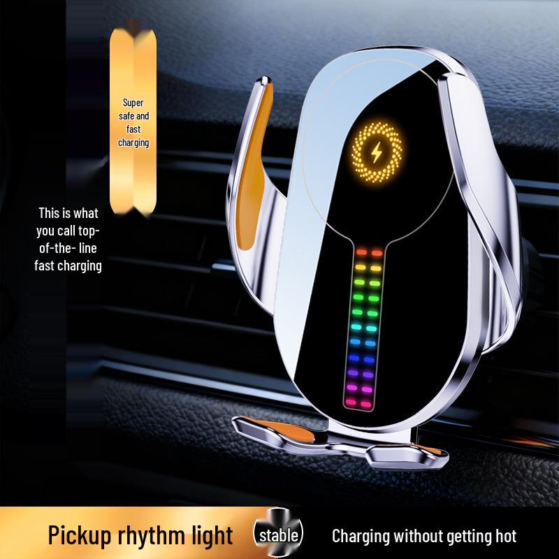 Treaxtlig gravitationsluftventilsbiltelefonhållare med trådlös laddning