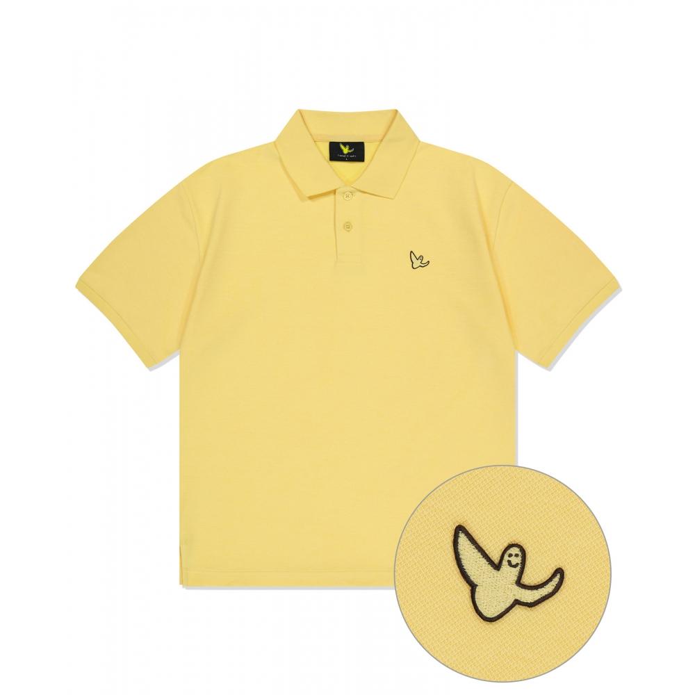 

WHATITISNT ANGEL POLO SHORT SLEEVE TSHIRT YELLOW