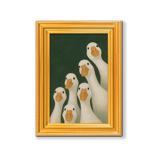 1/5/6Pcs Drinking Animal Cat Refrigerator Magnet Vintage Wooden Frame Animal Fridge Magnet Home Kitchen Office Decoration Animal Lover Gift