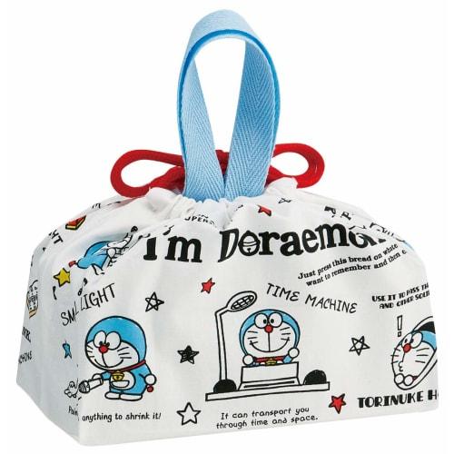 Skater Children's Lunch Drawstring Bag, "I'm Doraemon" Secret Gadgets, Made In Japan, KB7-A