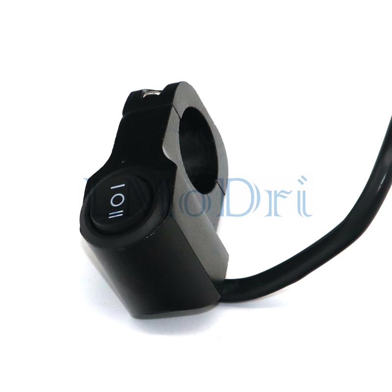 LMODRI Motorrad-Modifikationsschalter, Scheinwerfer, Roller, Moped, Fahrrad, ATV, Universal 7/8 Zoll 22 mm Lenker, 2-in-1-Schalter