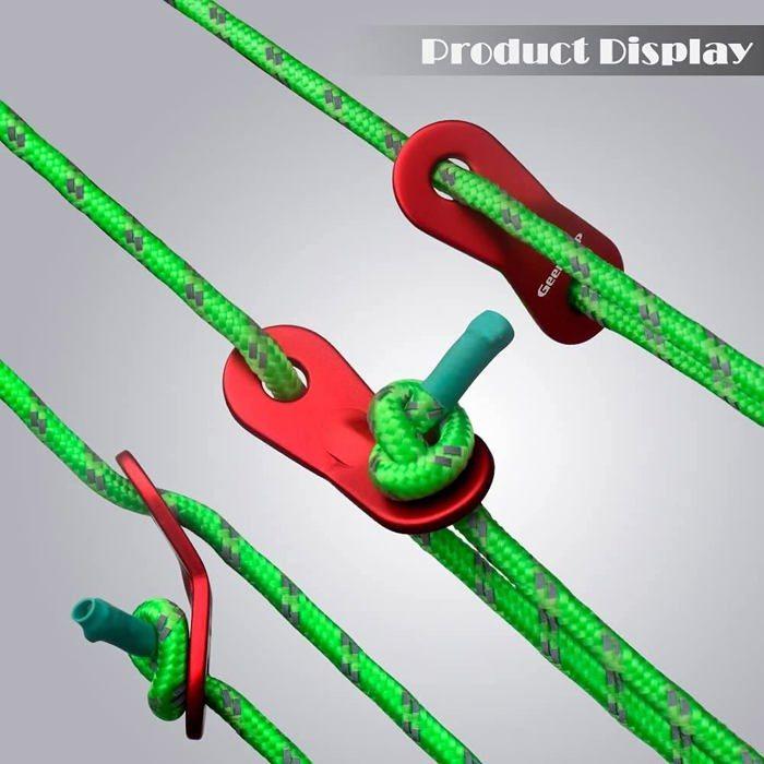 Accessoire De Tente - KAHEIGN - Sardine - Corde En Nylon Et Aluminium - 4m - 10 Pièces