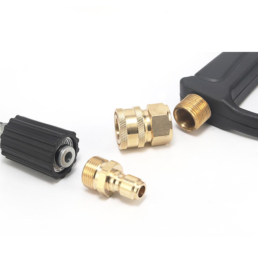 Car Washer Gun Connect G3/8 M22 Fittings Pipe Adapter Connector Pressure Washer Adapter Set Applicable to High Pressure Washer