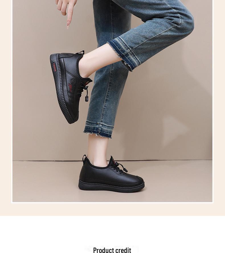 2024 Winter Women's Soft Sole Cotton Shoes - Comfortable, Warm, Plus Velvet, Flat-soled Boots for Middle-aged & Elderly