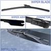 Par til Toyota Prius XW50 2016 - 2022 Frontvindusett sett Viskerblader Vindrute Rengjøring av bilbørster tilbehør