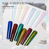 Iridescent Mermaid Aurora Pink Nail Art Magic Mirror Powder