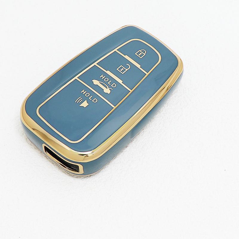 Auto Keyless Protector Keychain For Toyota Chr Rav4 Prado Prius Camry Corolla C-Hr Auto Tpu Car Key Cover Case Accessories