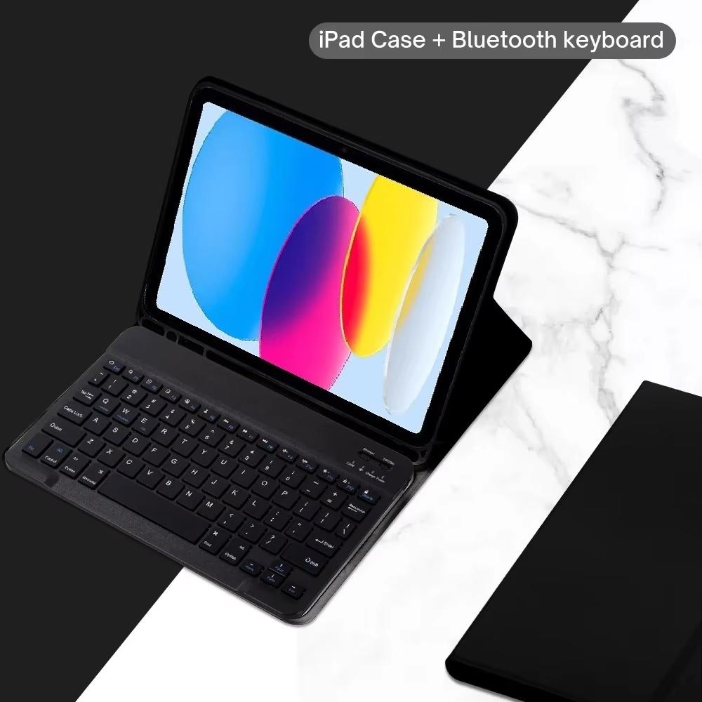 

Keyboard Case For iPad 10th Gen 10.9inch,Detachable Bluetooth Keyboard Cover For iPad 11 11inch A16 With Pencil Holder English Keyboard