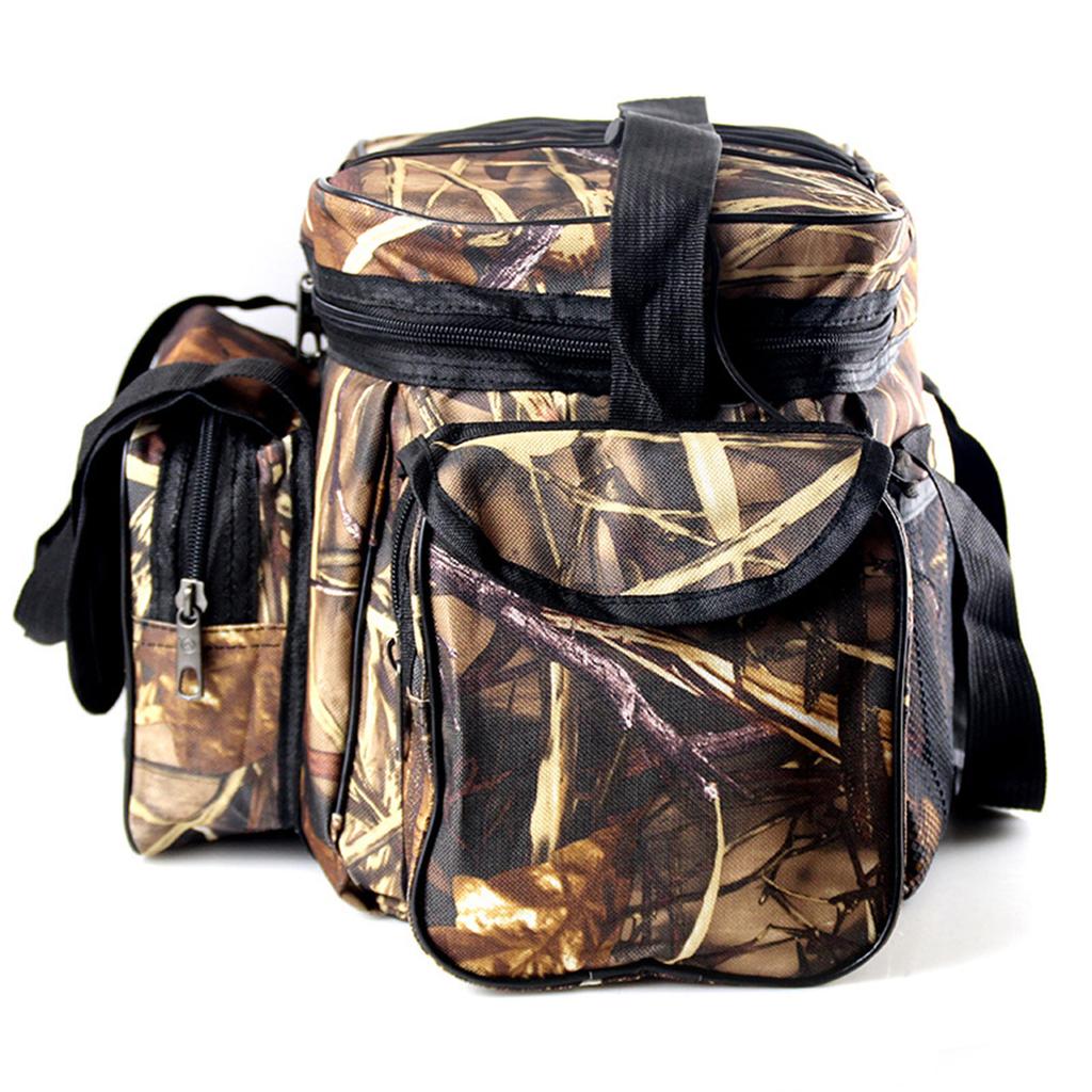 Zaino Borsa per Attrezzatura da Pesca da Esterno Impermeabile Multitasche Borsa per Riporre Attrezzatura da Pesca Borsa Portatile ad Alta Capacità Resistente