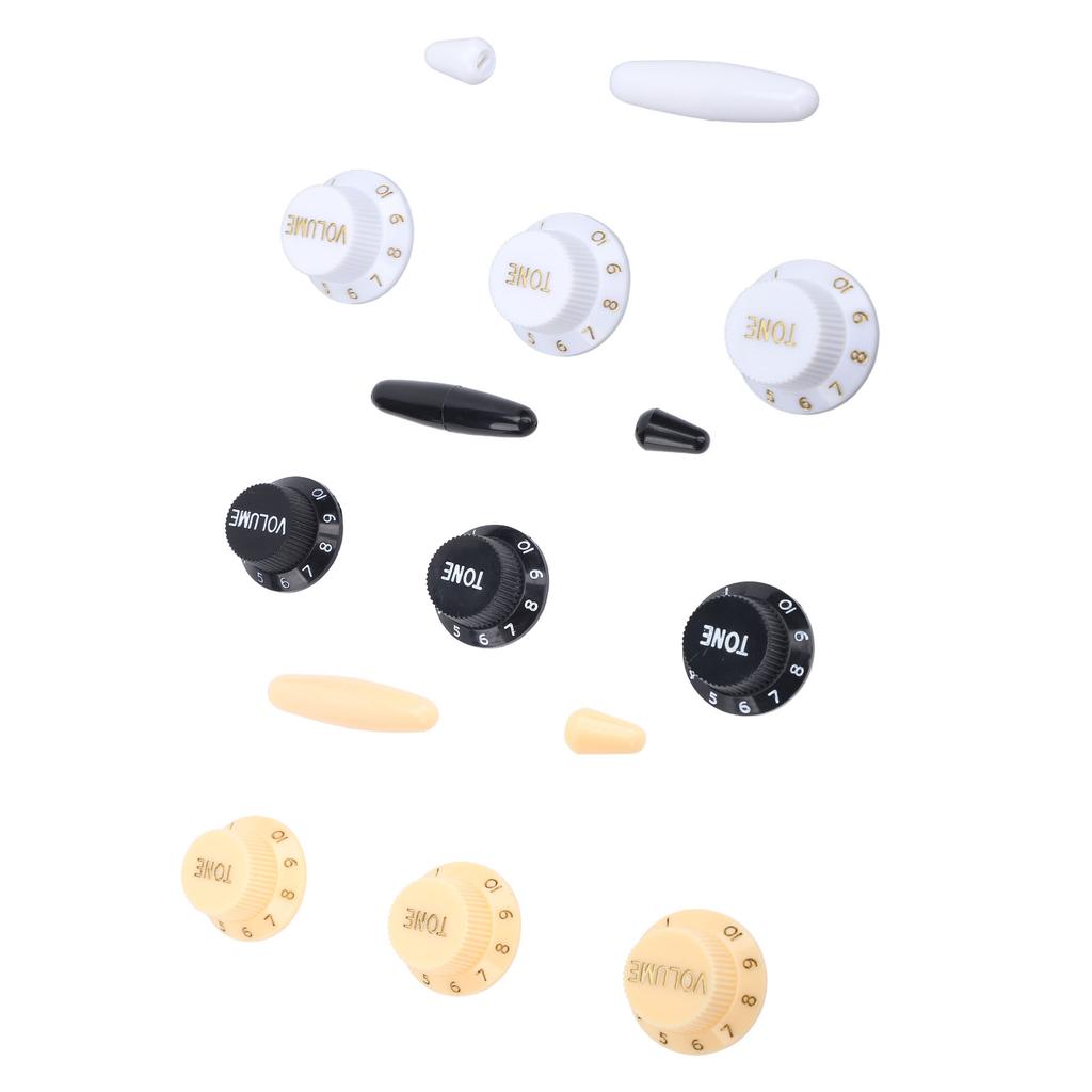 Guitar Potentiometer Knob Set Plastic Accurate Volume Tone Control Knob for Practice